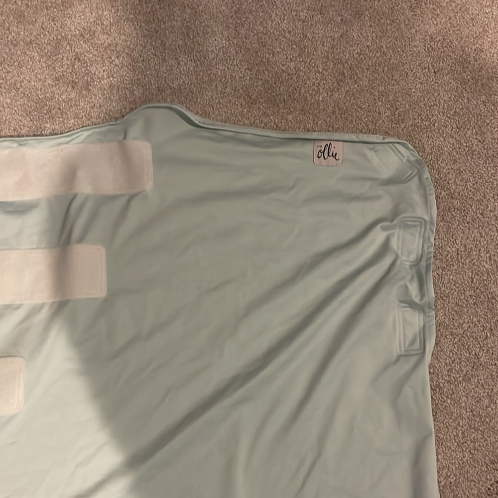 Ollie Light Blue Kids Pajamas Swaddle - Picture 2 of 2